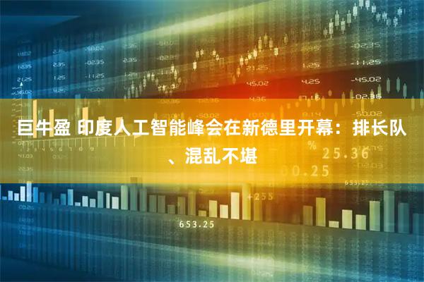 巨牛盈 印度人工智能峰会在新德里开幕：排长队、混乱不堪